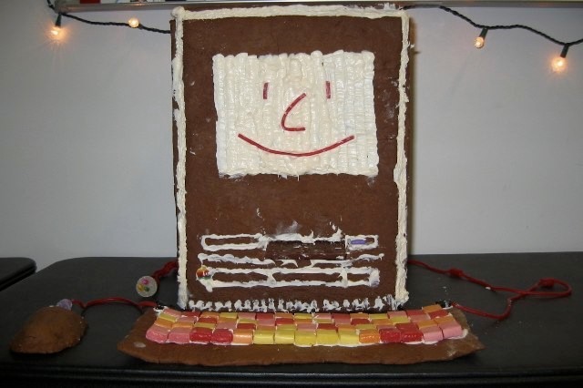 Mac Classic made from gingerbread