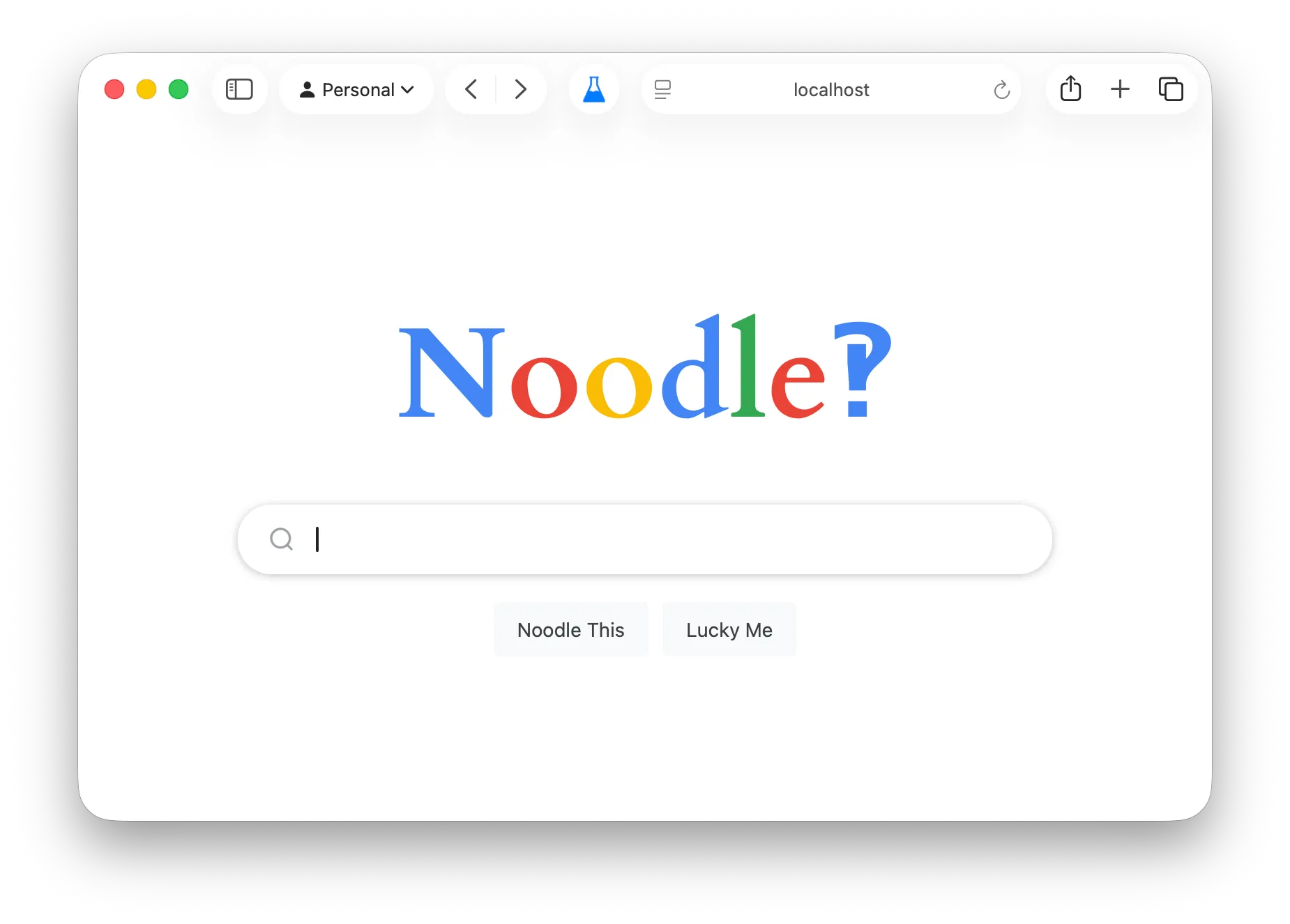 Noodle homepage